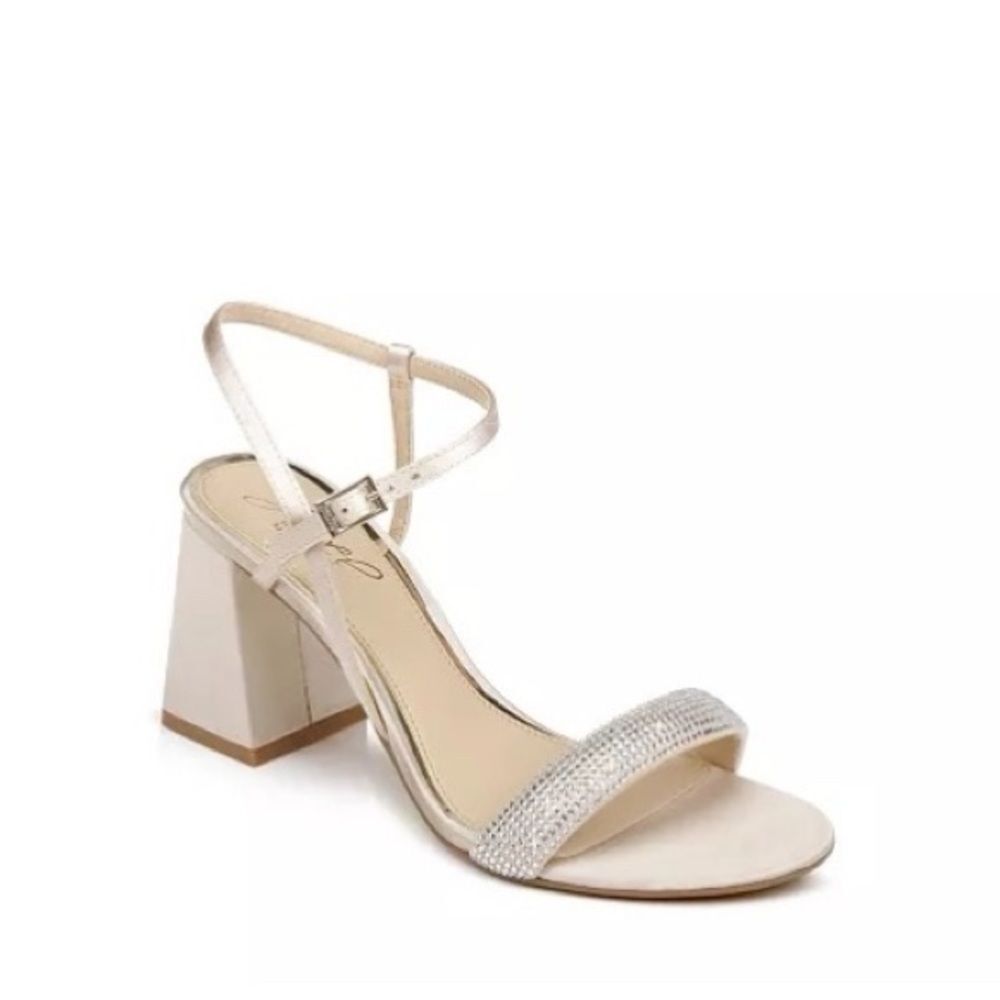 JEWEL BADGLEY MISCHKA- Women's Earlene Block Heel Evening Sandal